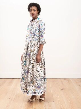 $690 Sara Roka Elenat dress - liberty print. Size 44. Made in Italy.